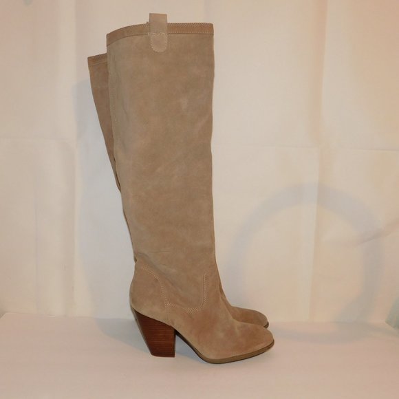 Sole Society Knee High Suede Leather Boots Size 8.5B Fall Winter - Picture 2 of 11